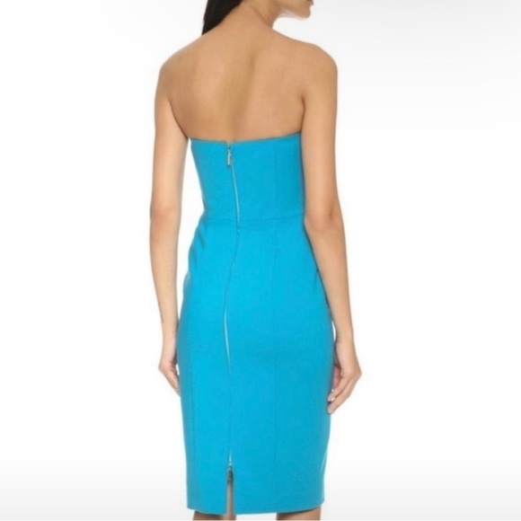 Black Halo Aqua Olsen sheath dress in blue size 12 - Picture 2 of 7